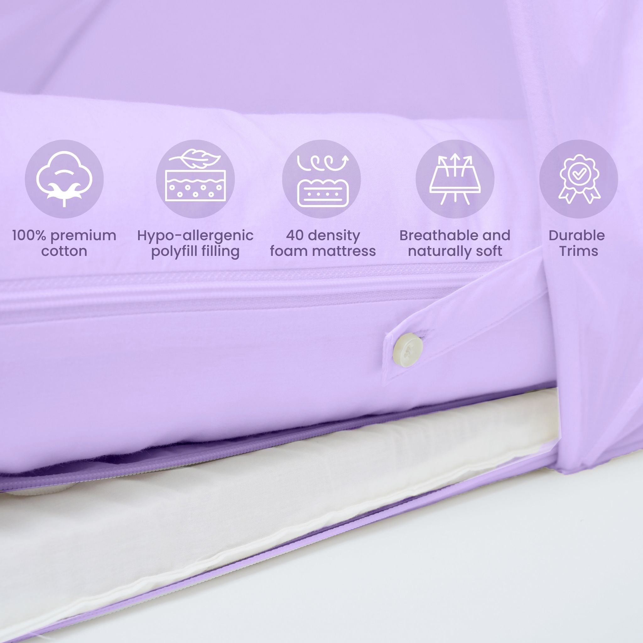BABY NEST SET - LILAC NESTO PAD SET | TULO BABY