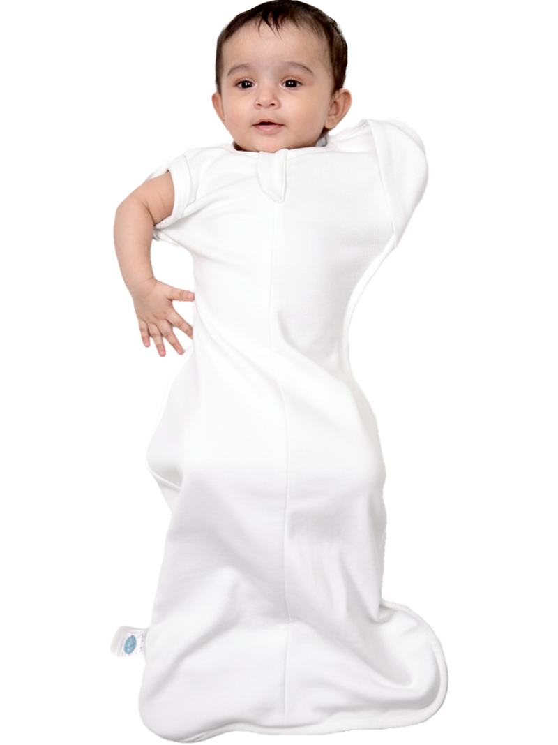 TRANSITIONAL POD SWADDLE FOR BABIES (0.6 TOG) - CREAM | TULO BABY