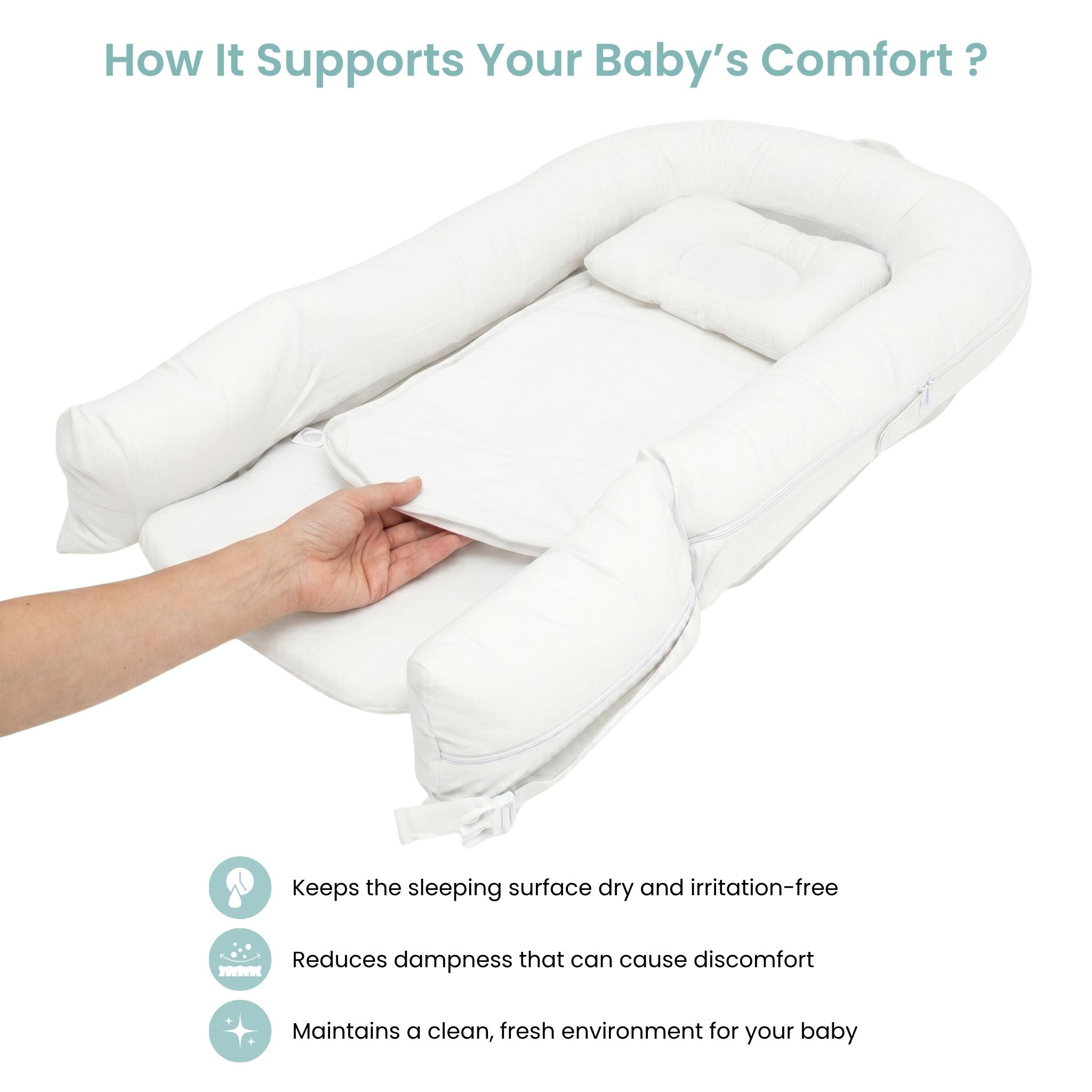 CREAM NESTO PAD WATERPROOF LINER