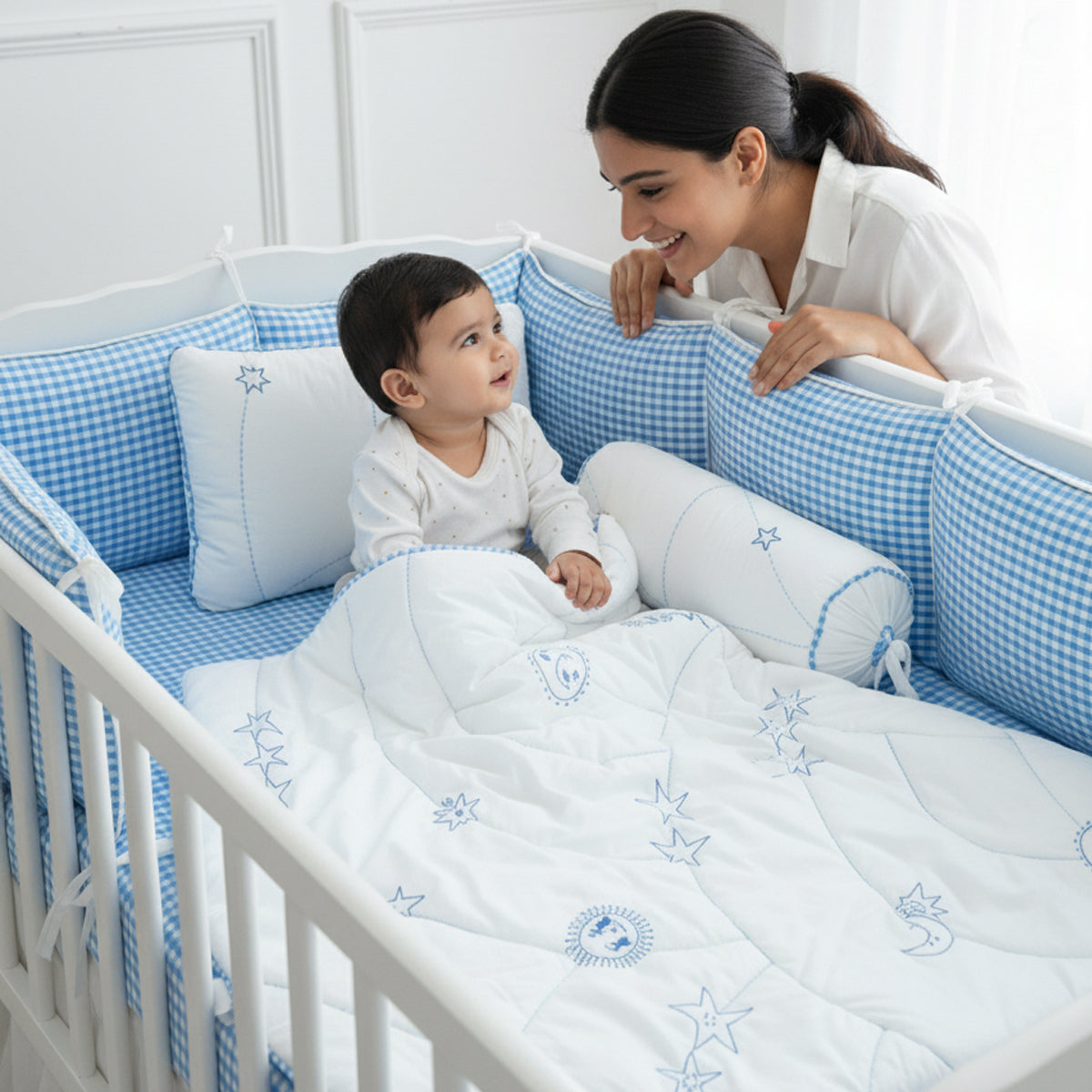 TULO BABY BEDDING SET – CELESTIAL BLUE DREAM