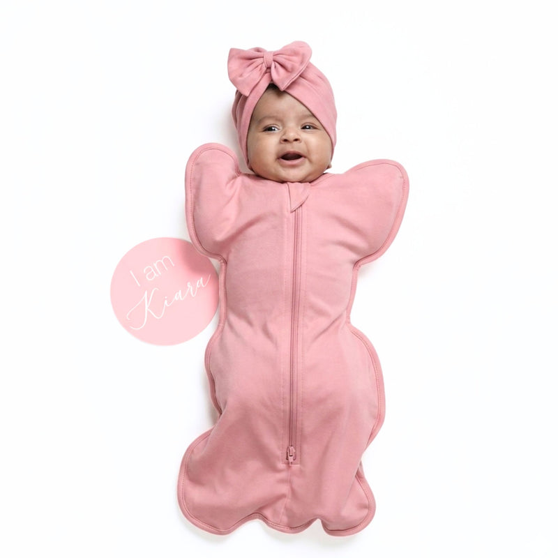 SLEEPING POD SWADDLE FOR BABIES (0.6 TOG) - DESSERT ROSE  | TULO BABY
