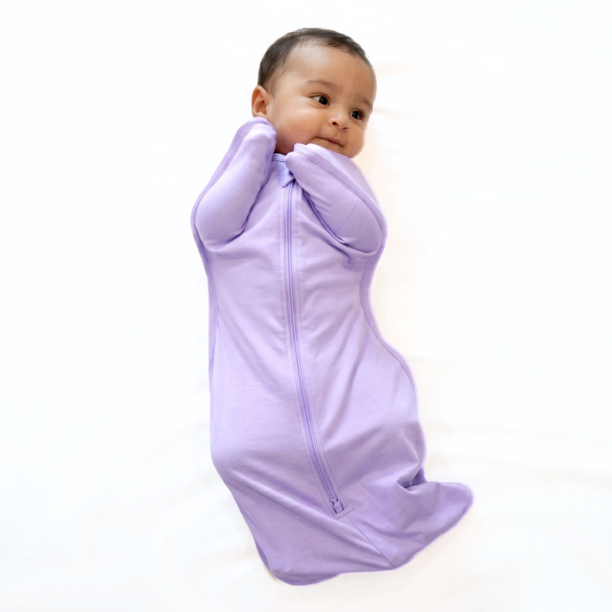 SLEEPING POD SWADDLE FOR BABIES (0.6 TOG) - LILAC  | TULO BABY