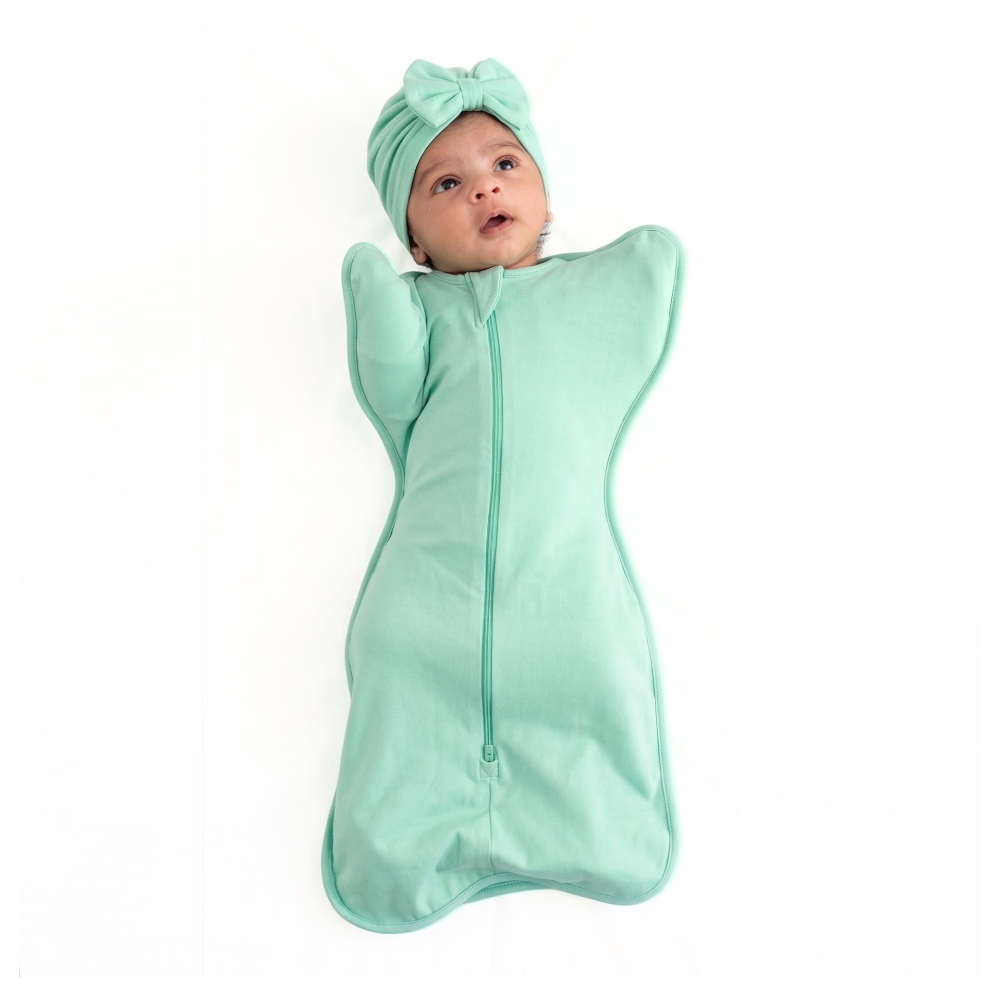 SLEEPING POD SWADDLE FOR BABIES (2.5 TOG) - SEA GREEN | TULO BABY