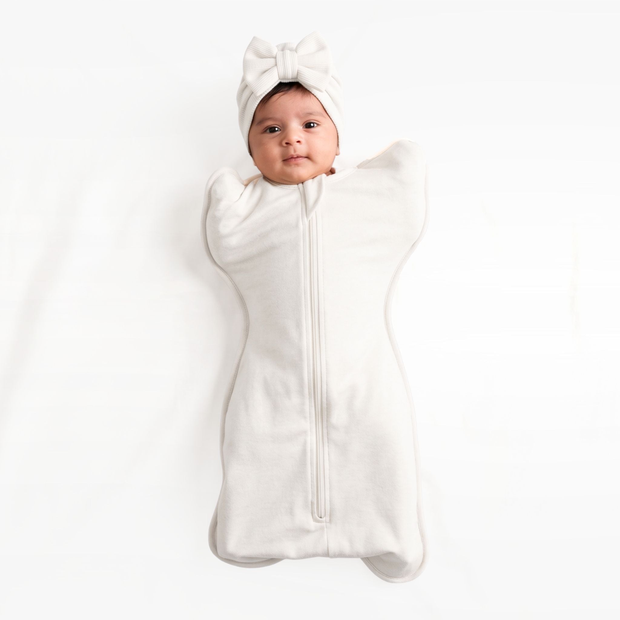 SLEEPING POD SWADDLE FOR BABIES (2.5 TOG) - CREAM | TULO BABY