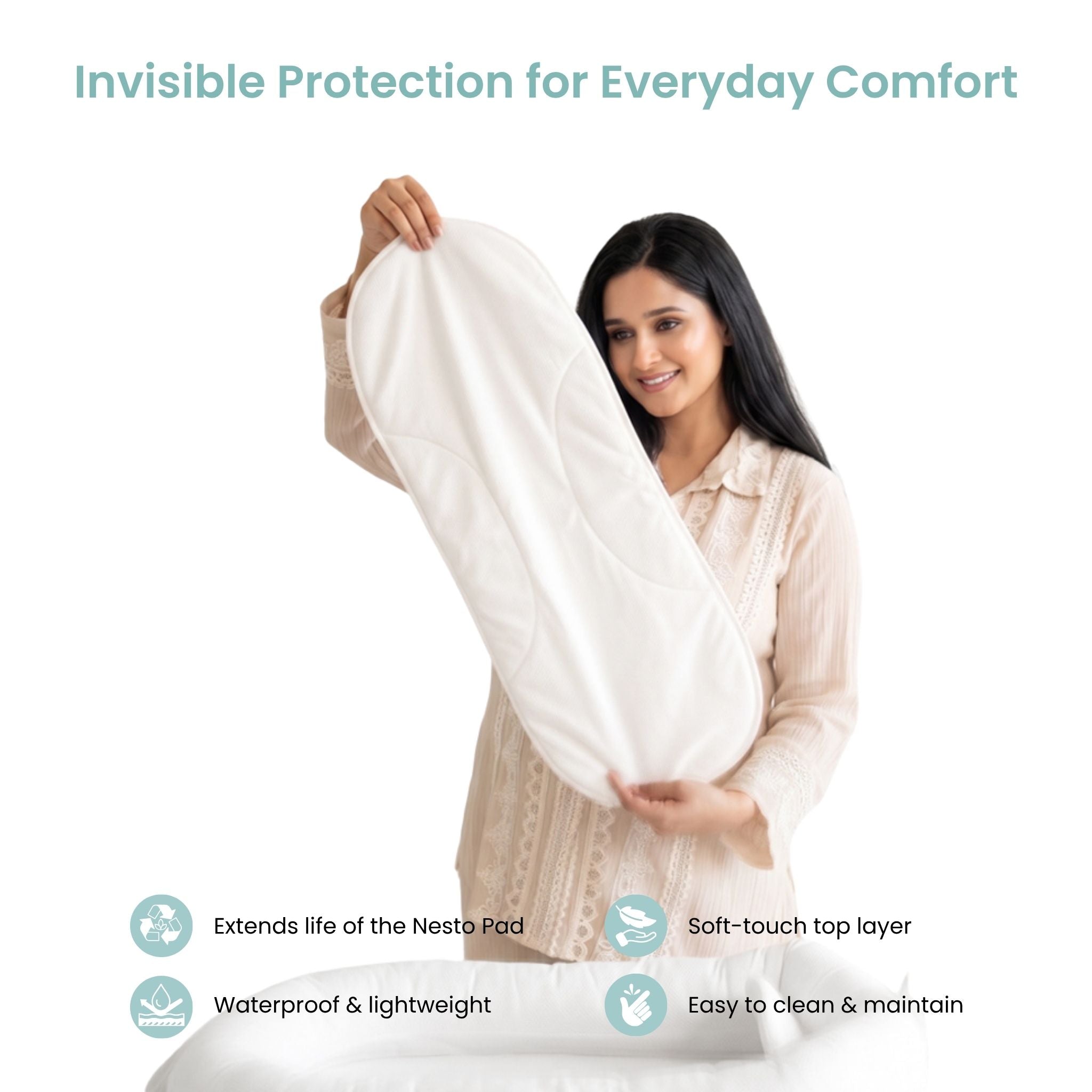 CREAM NESTO PAD WATERPROOF LINER