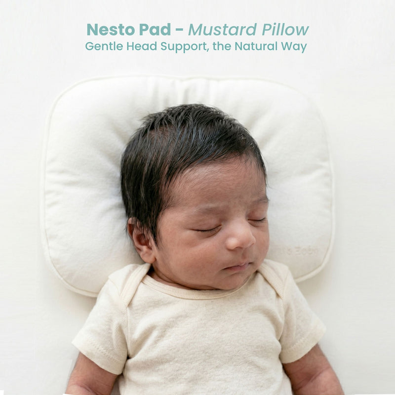 CREAM NESTO PAD MUSTARD PILLOW