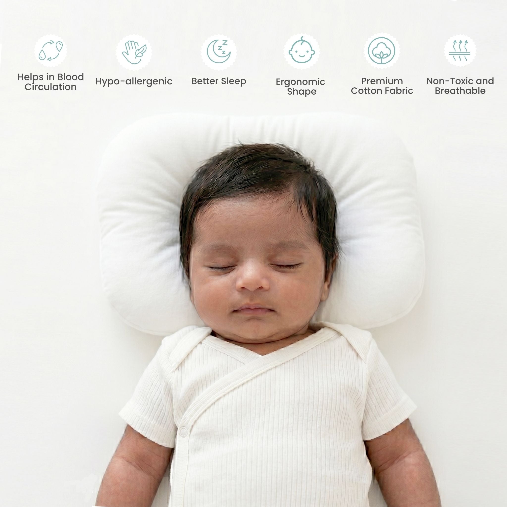 CREAM NESTO PAD DONUT PILLOW