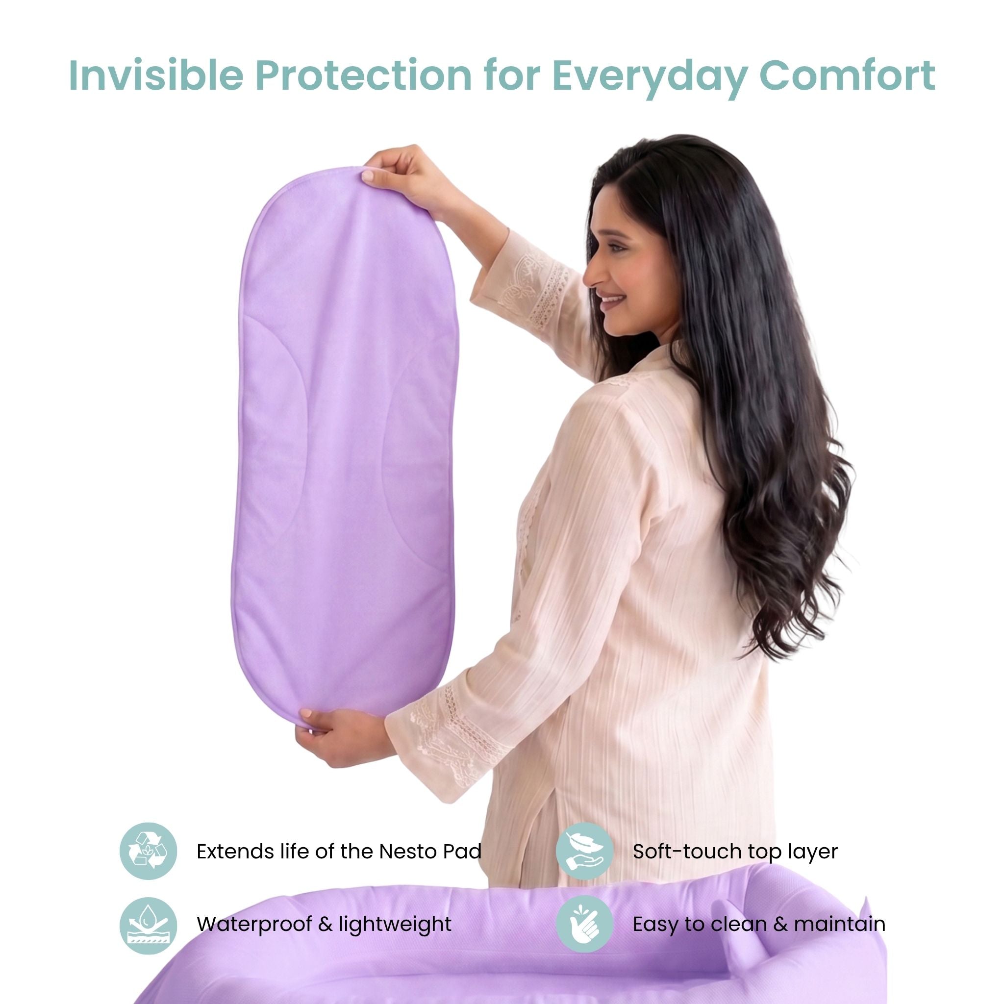 LILAC NESTO PAD WATERPROOF LINER
