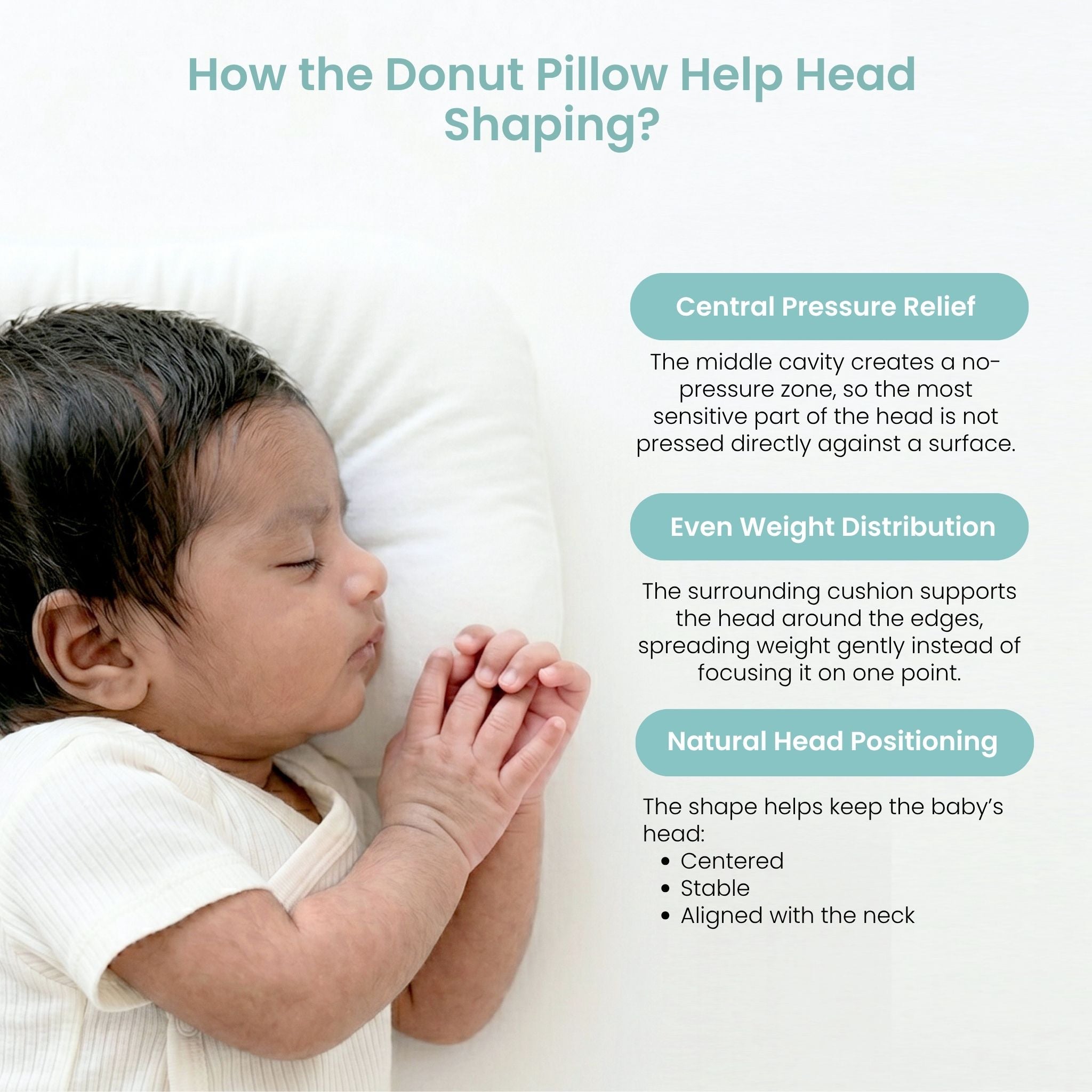 CREAM NESTO PAD DONUT PILLOW