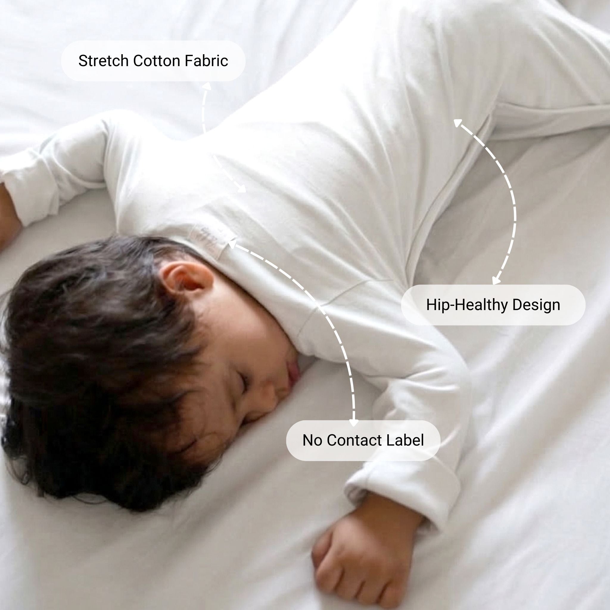 SLEEPSUIT (0.6 TOG) - CREAM | TULO BABY