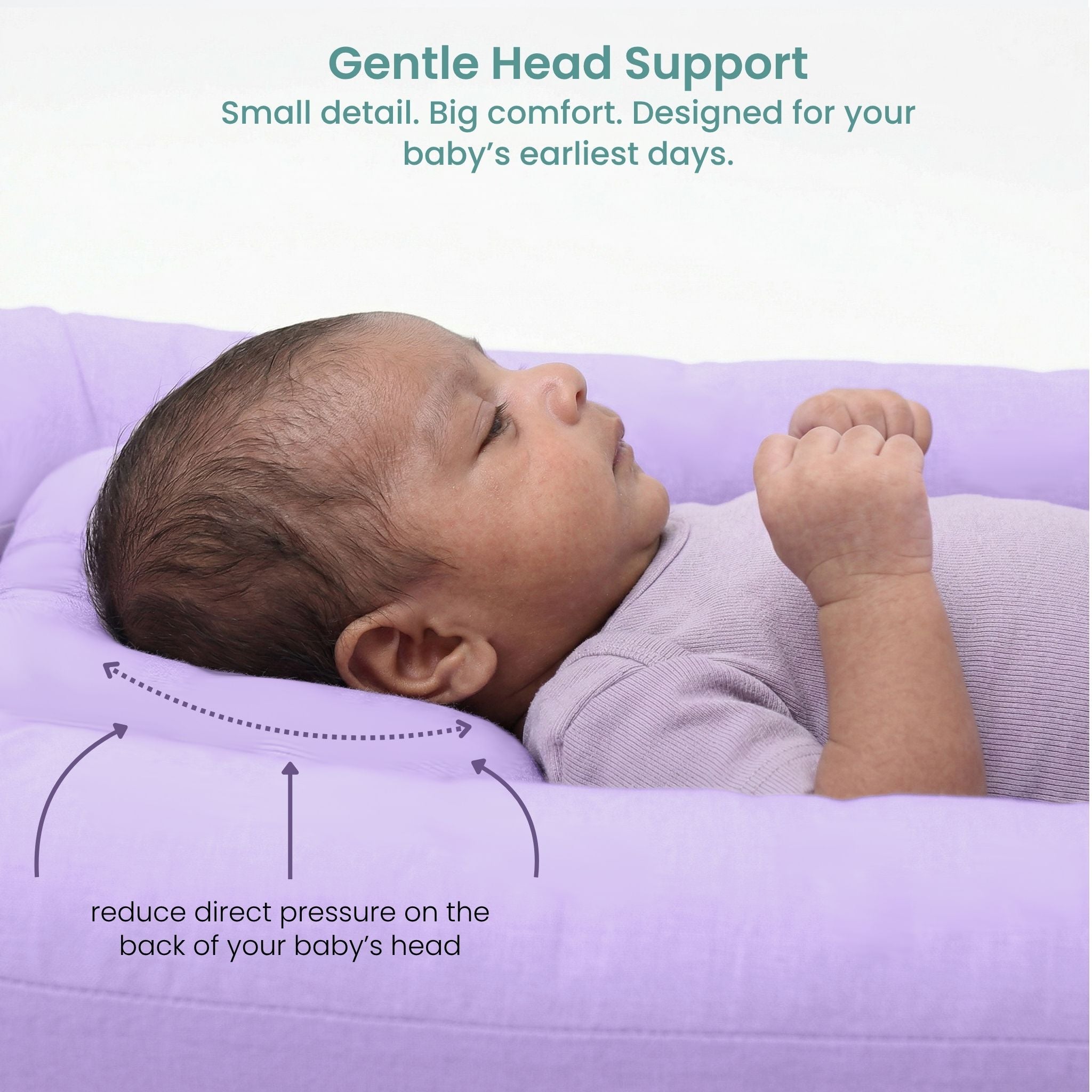 LILAC NESTO PAD DONUT PILLOW