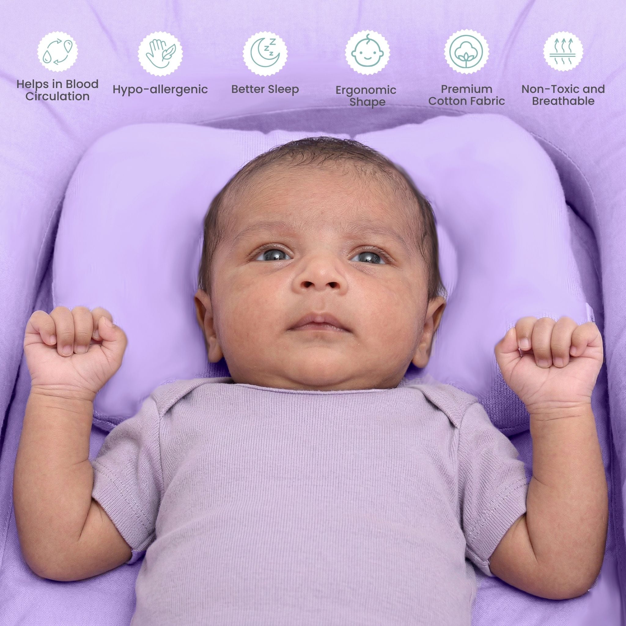 LILAC NESTO PAD DONUT PILLOW