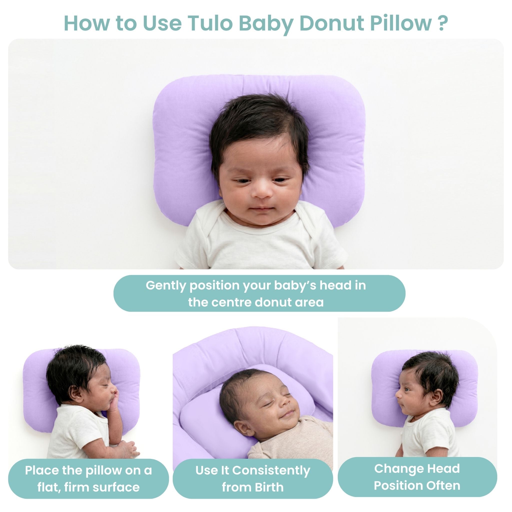LILAC NESTO PAD DONUT PILLOW
