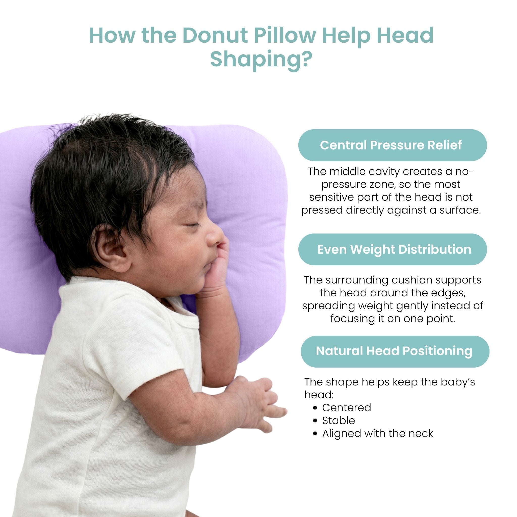 LILAC NESTO PAD DONUT PILLOW