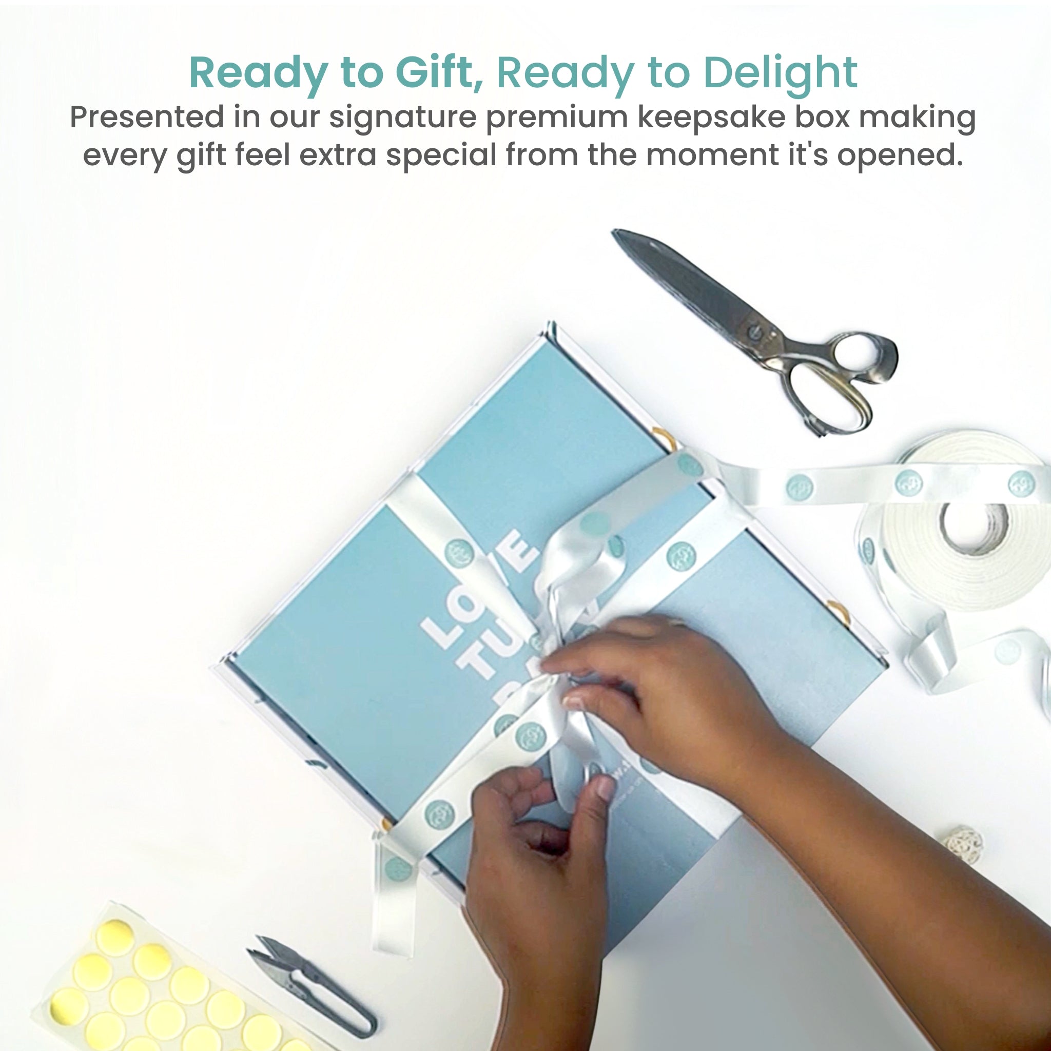HELLO LITTLE ONE – SEA GREEN | PREMIUM NEWBORN GIFT BOX | TULO BABY
