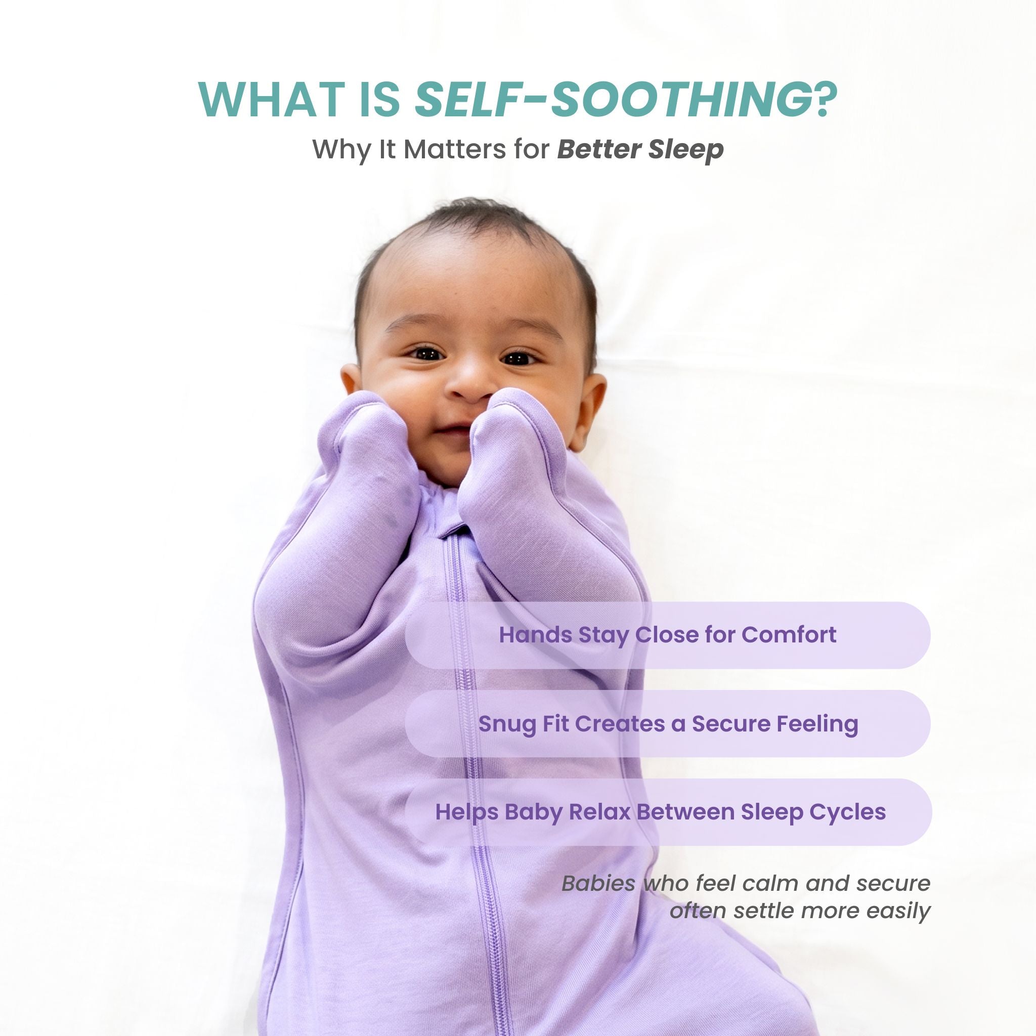 SLEEPING POD SWADDLE FOR BABIES (0.6 TOG) - LILAC  | TULO BABY