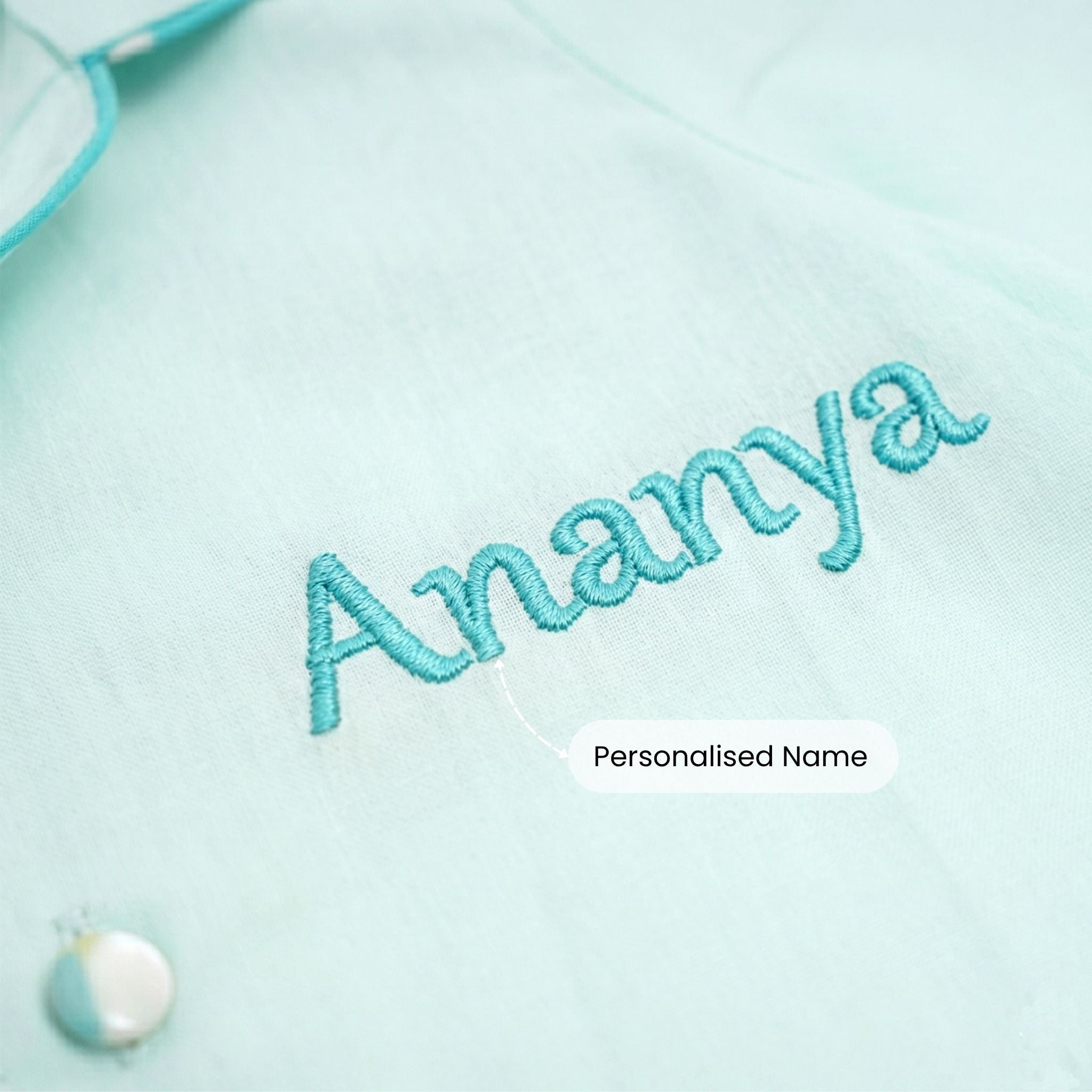 COTTON NIGHT SUIT - MINT | SLEEPWEAR | TULO BABY
