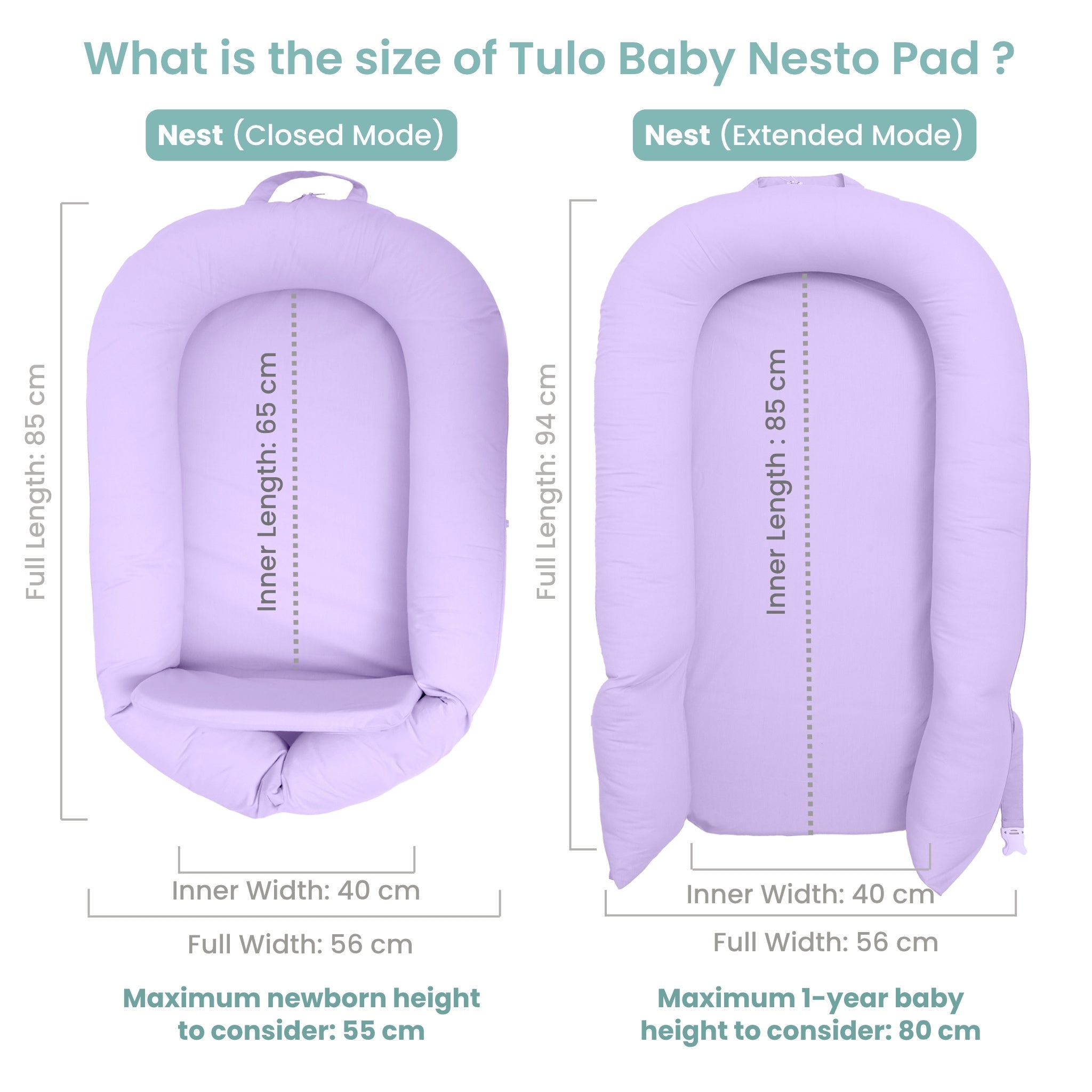 BABY NEST - LILAC NESTO PAD | TULO BABY