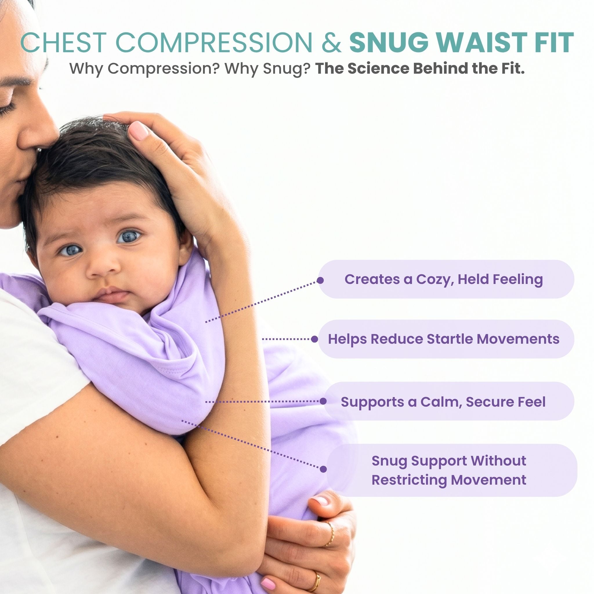 SLEEPING POD SWADDLE FOR BABIES (0.6 TOG) - LILAC  | TULO BABY