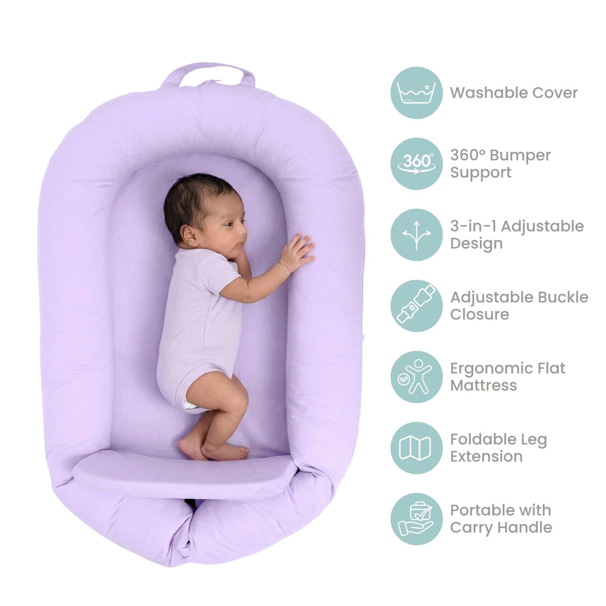 BABY NEST - LILAC NESTO PAD | TULO BABY