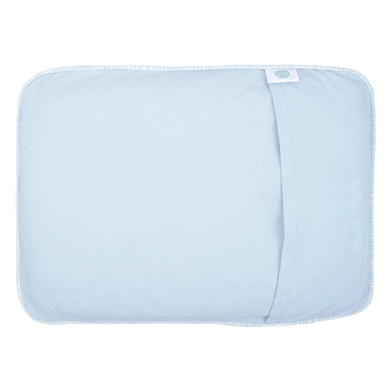 BABY BLUE MUSTARD PILLOW COVER AND FILLER SET