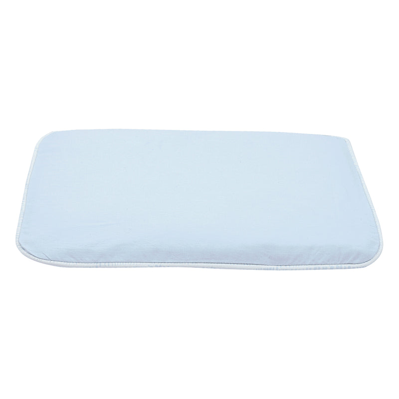 BABY BLUE MUSTARD PILLOW COVER AND FILLER SET
