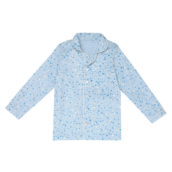 BABY BLUE TERRAZZO NIGHT SUIT