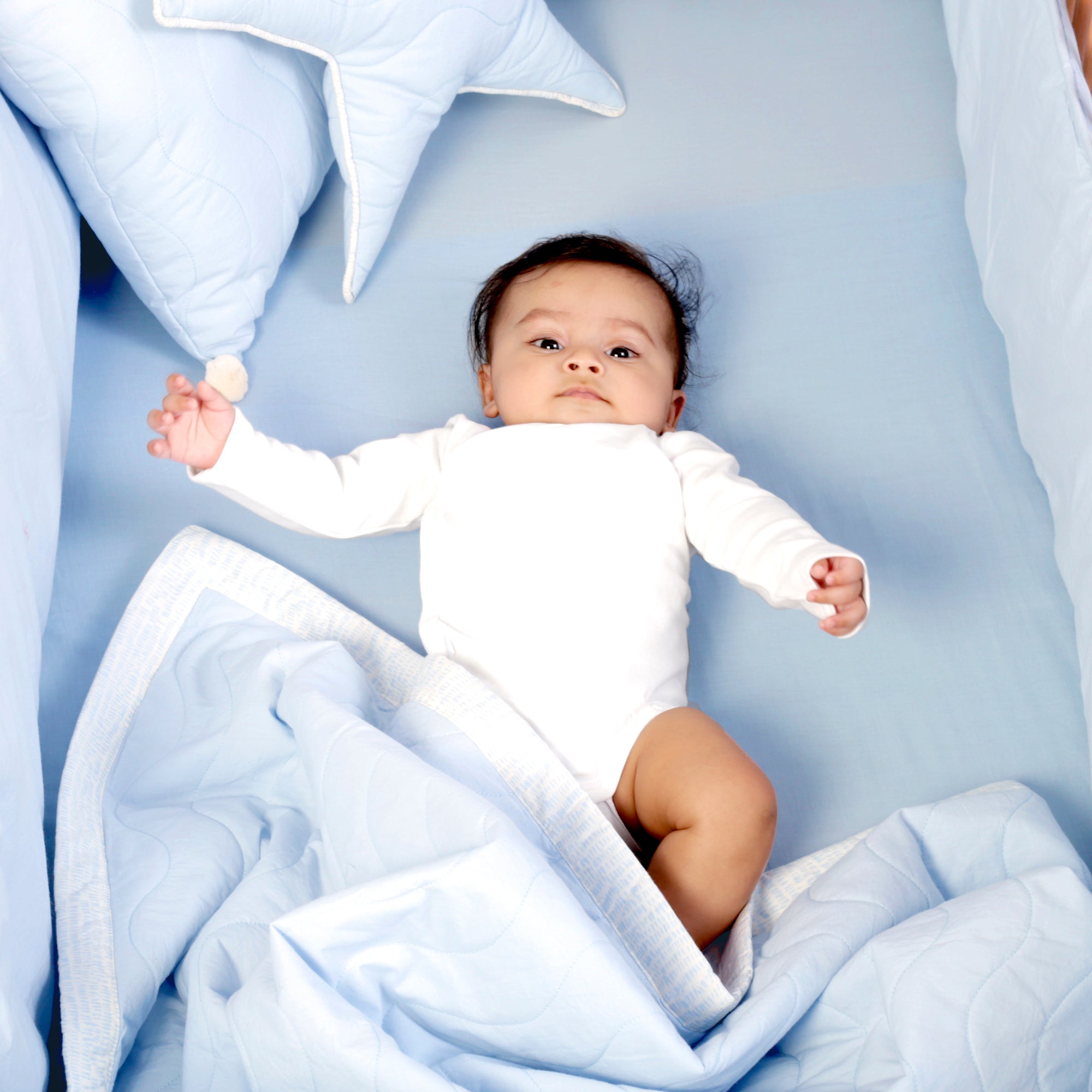 BABY BLUE BEDDING SET