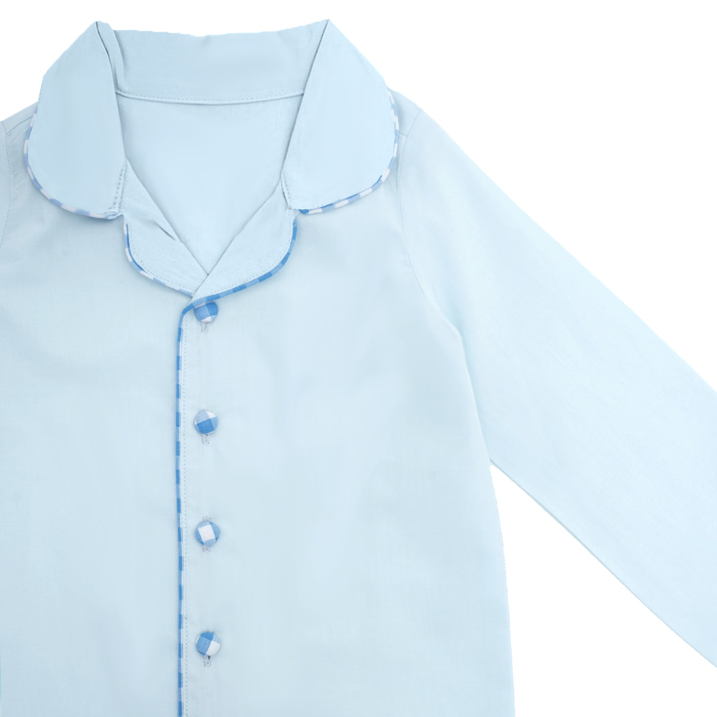 COTTON NIGHT SUIT - BABY BLUE | SLEEPWEAR | TULO BABY