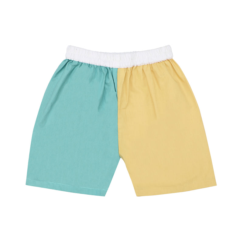 CANTON YELLOW KIMONO SHORTS SET