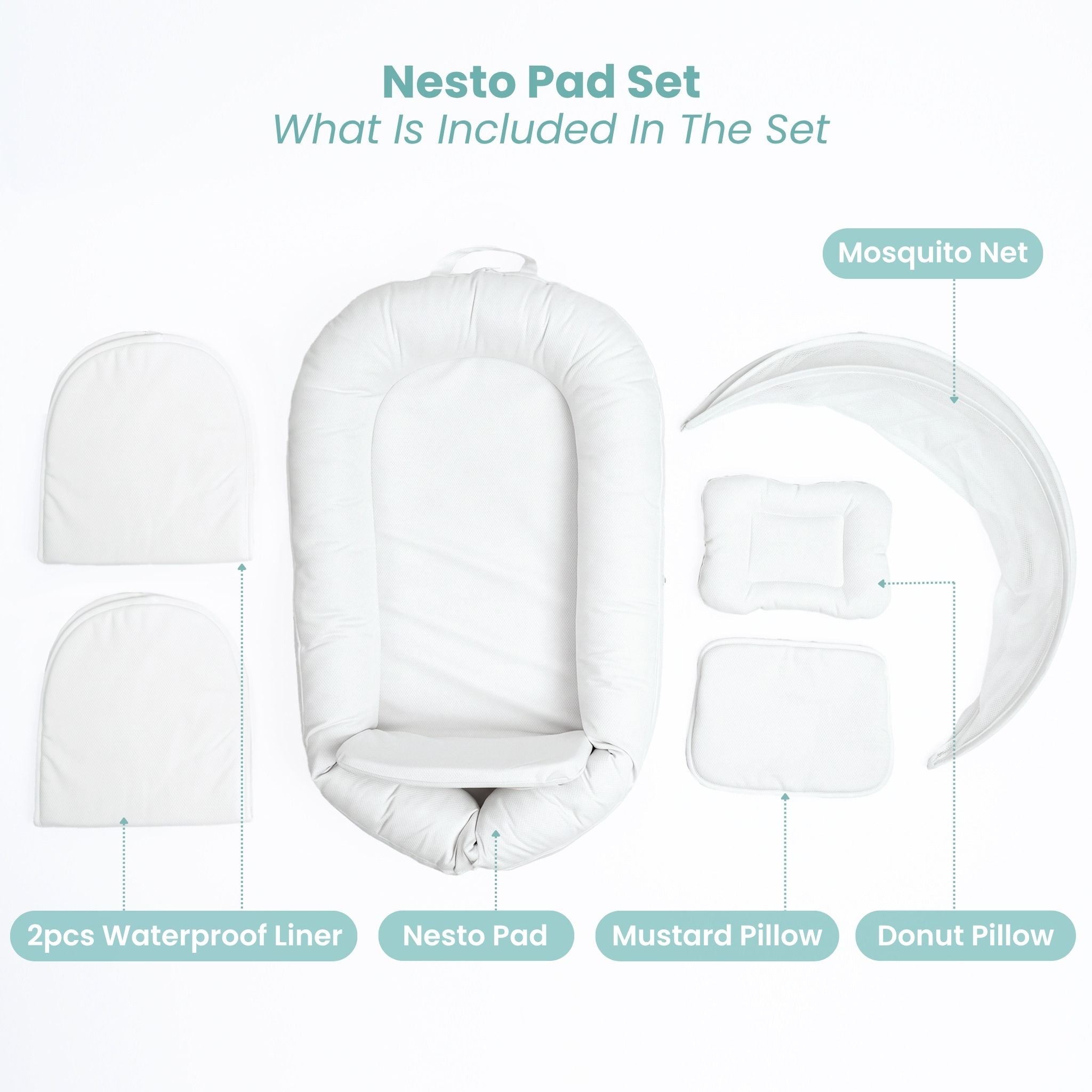BABY NEST SET - CREAM NESTO PAD SET | TULO BABY