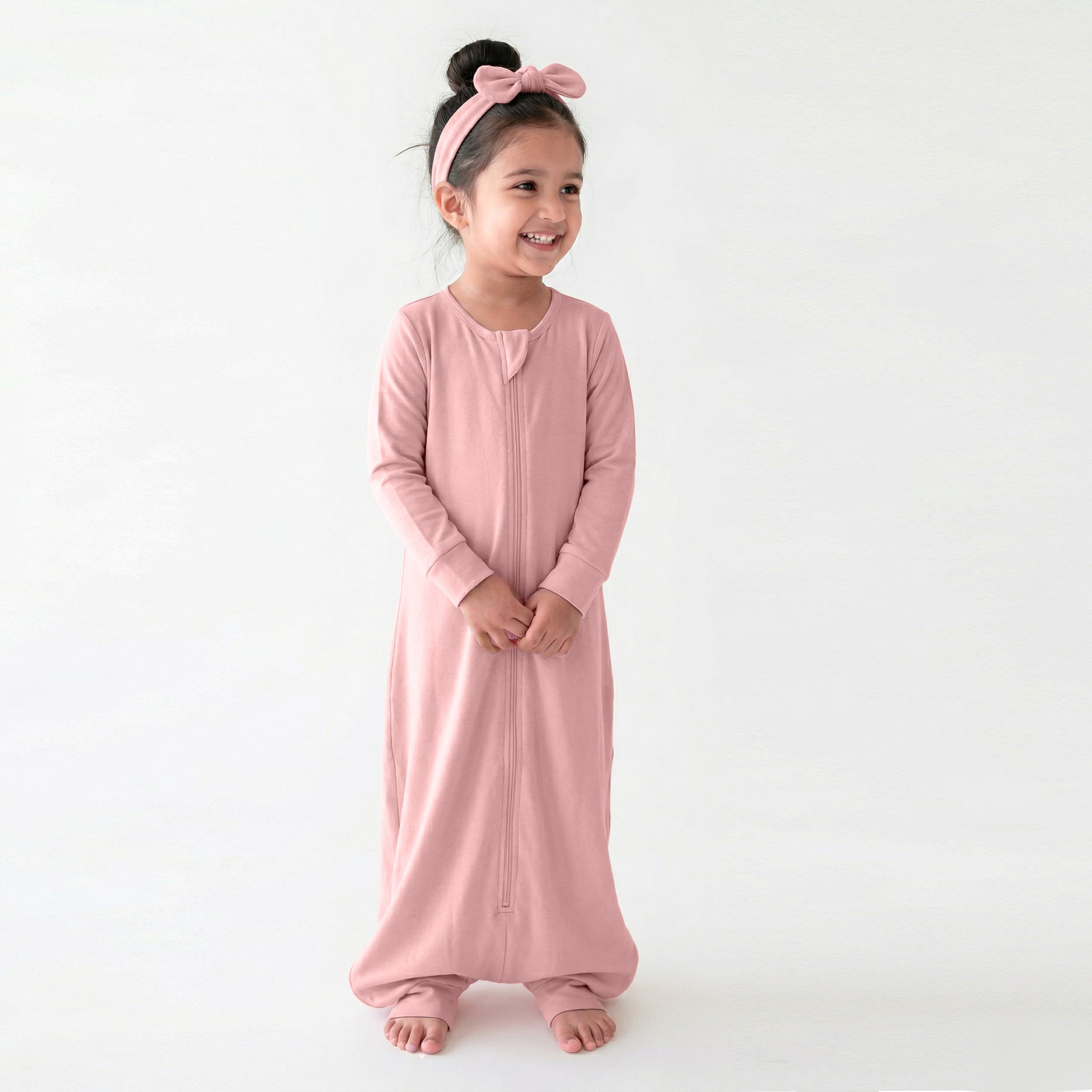 BABY SLEEPING BAG WITH FOOTIES AND SLEEVES (2.5 TOG) - DESSERT ROSE | TULO BABY