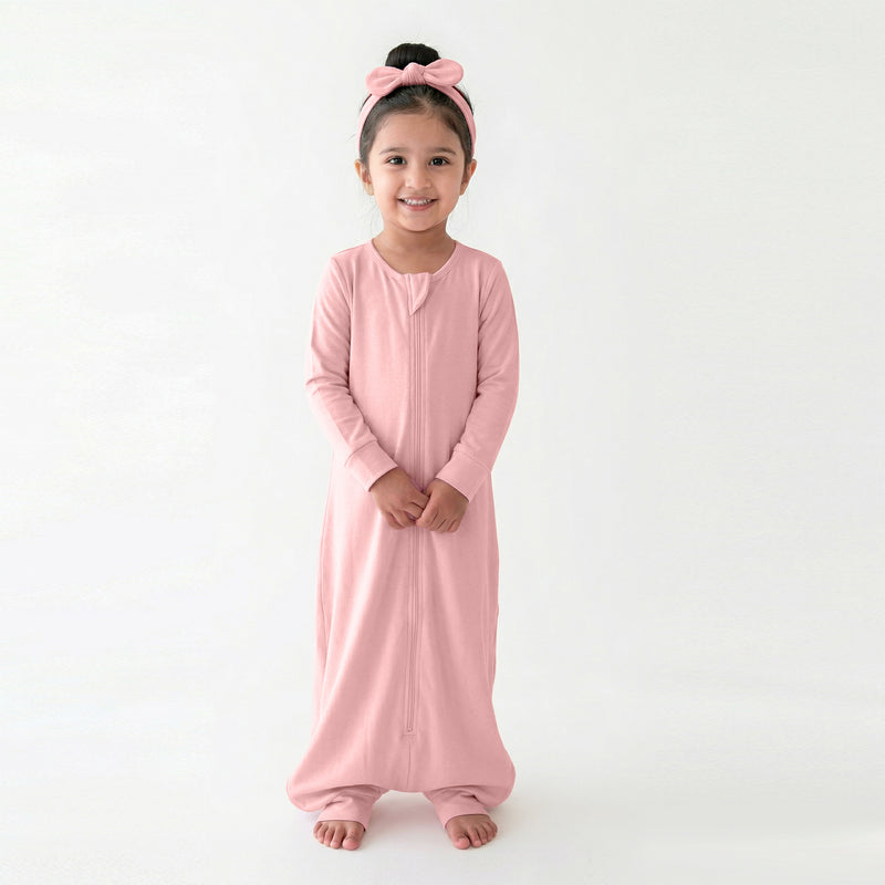 BABY SLEEPING BAG WITH FOOTIES AND SLEEVES (2.5 TOG) - DESSERT ROSE | TULO BABY