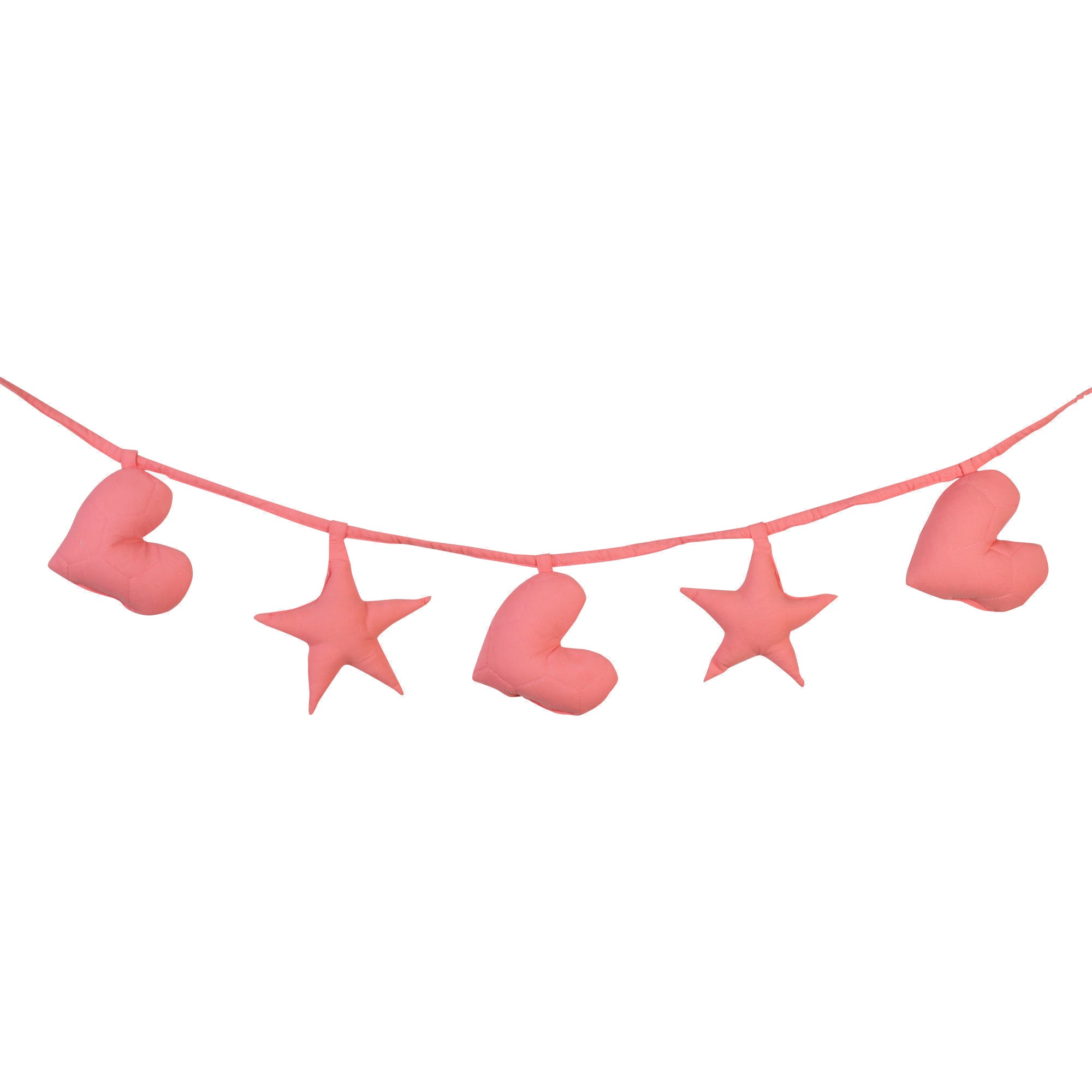 DESSERT ROSE HEART AND STAR BUNTING