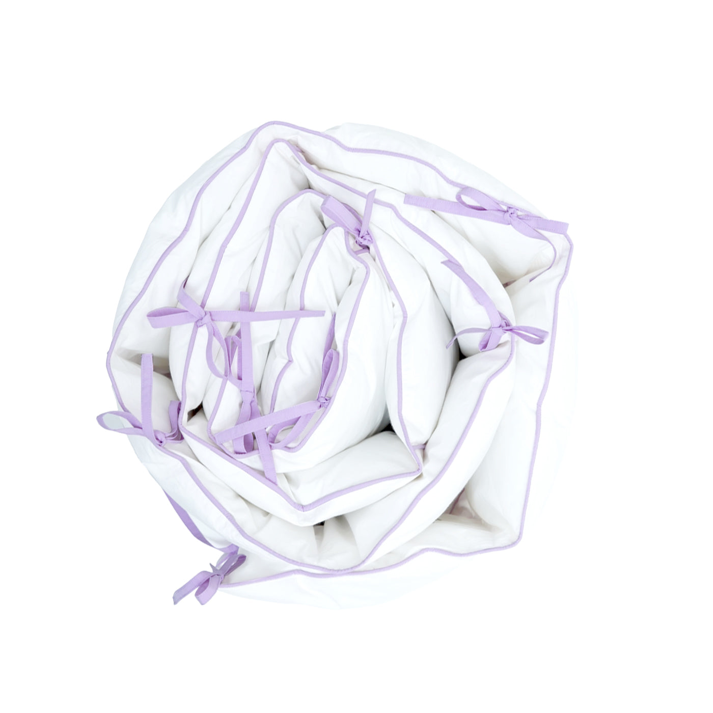 TULO BABY CRIB BUMPER – CREAMY LILAC