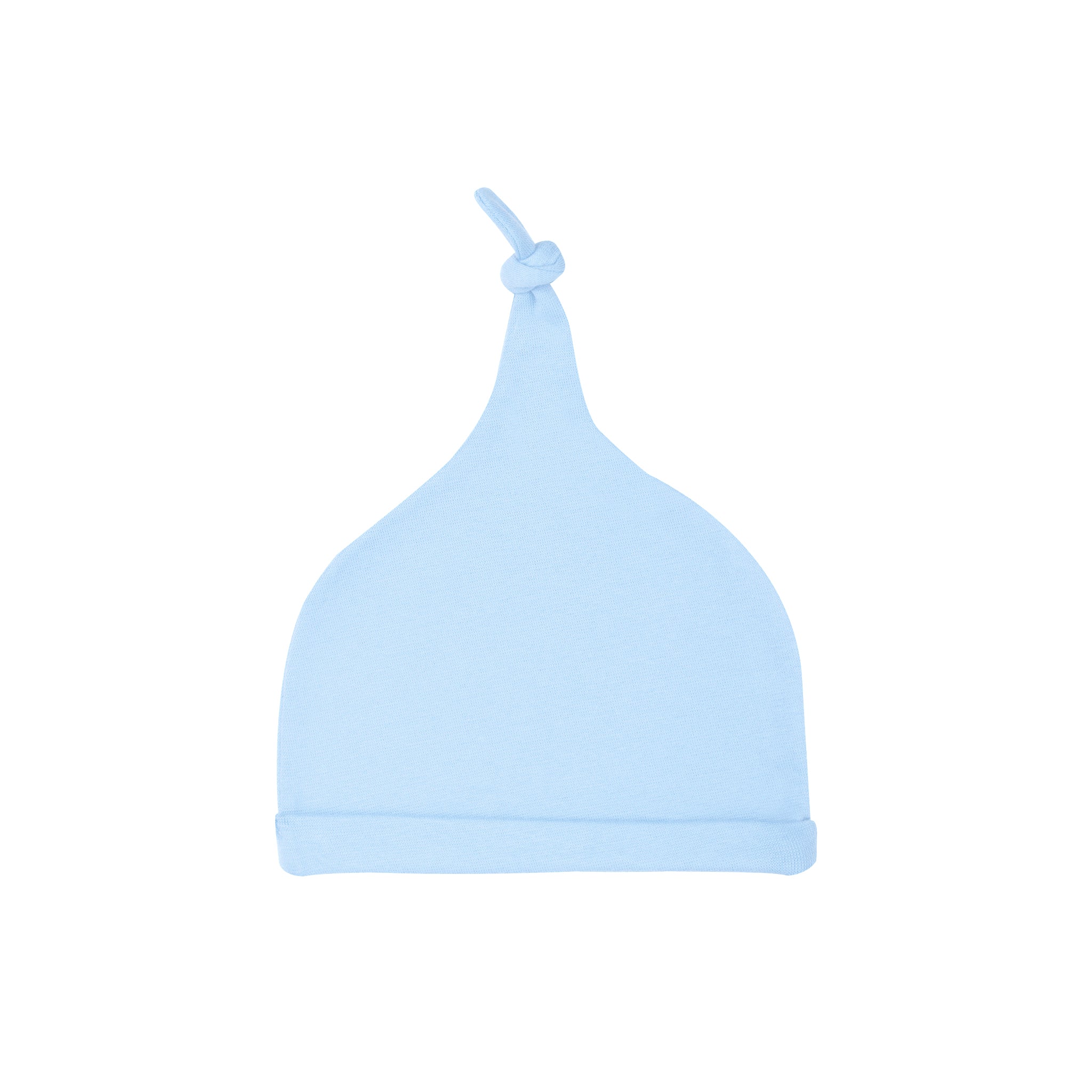 DUSK BLUE KNOTTED BEANIE