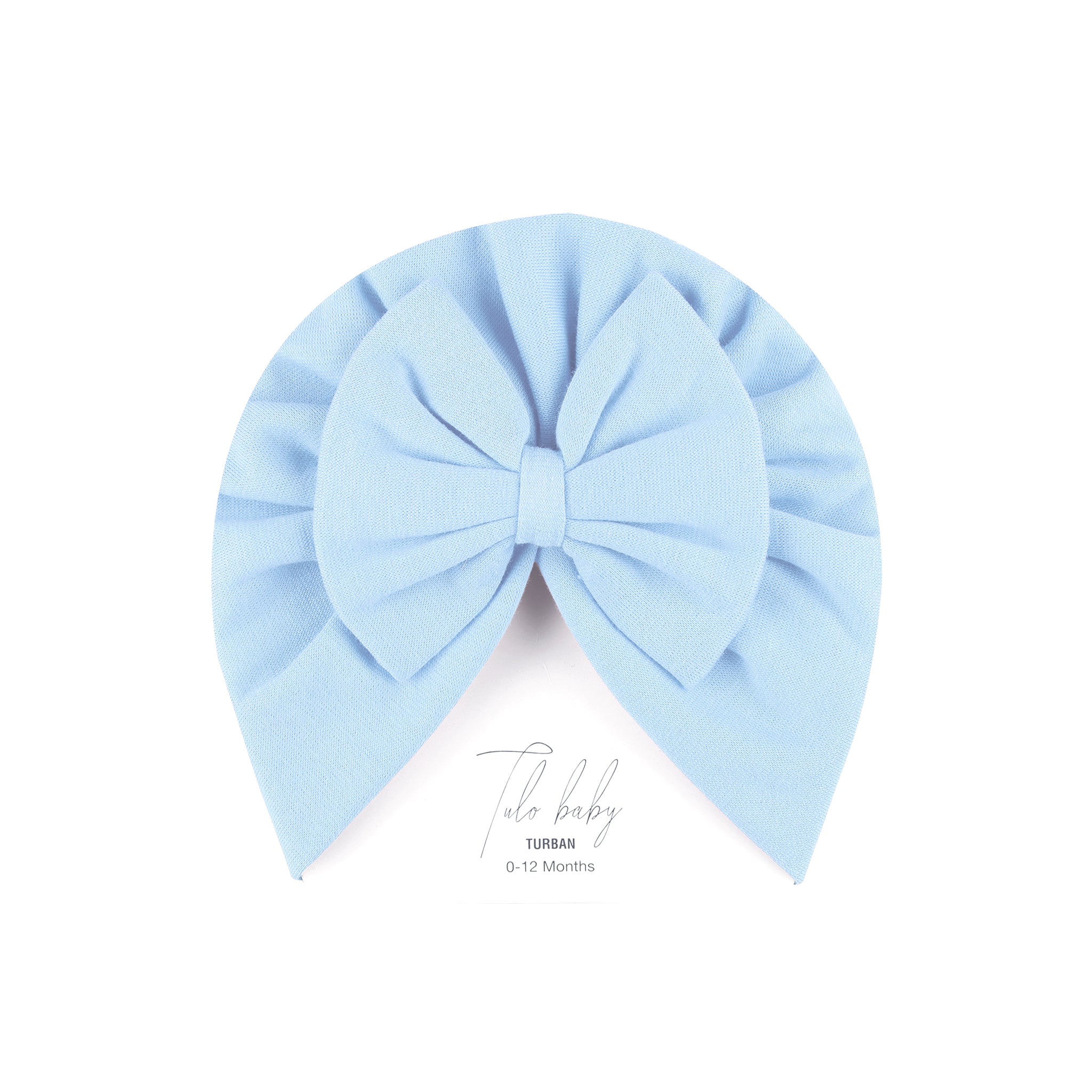 DUSK BLUE BOW TURBAN