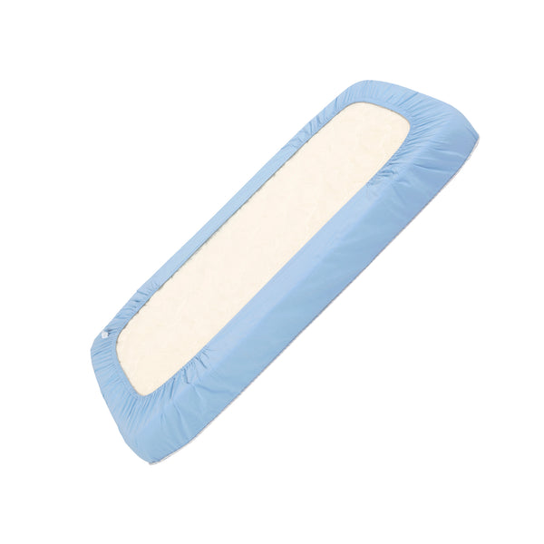 DUSK BLUE BLUE FITTED CRIB SHEET