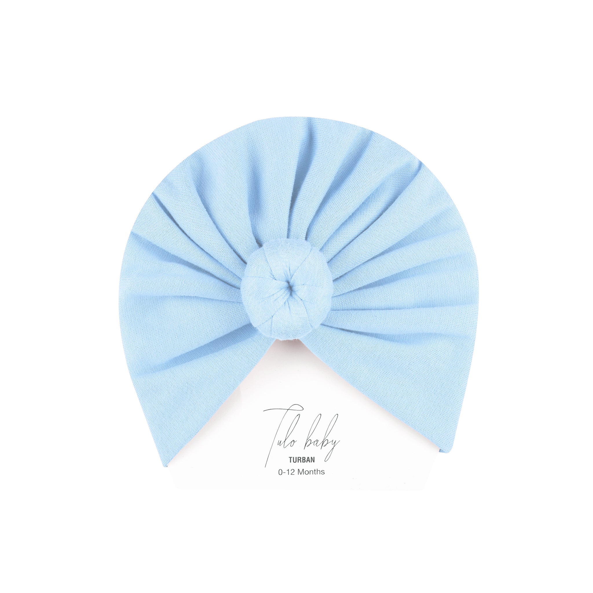 DUSK BLUE KNOTTED TURBAN