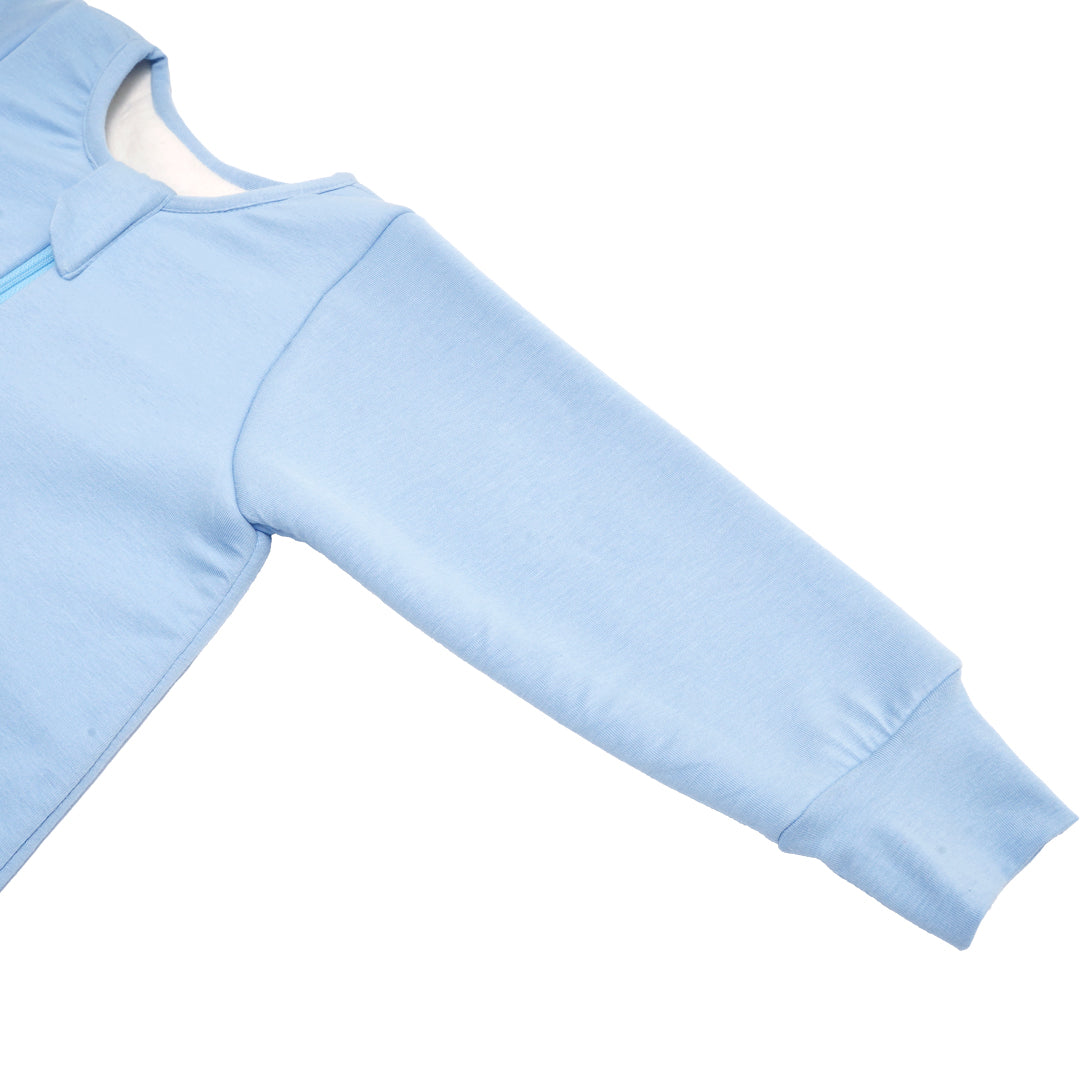 BABY SLEEPING BAG WITH FOOTIES AND SLEEVES (2.5 TOG) - DUSK BLUE | TULO BABY