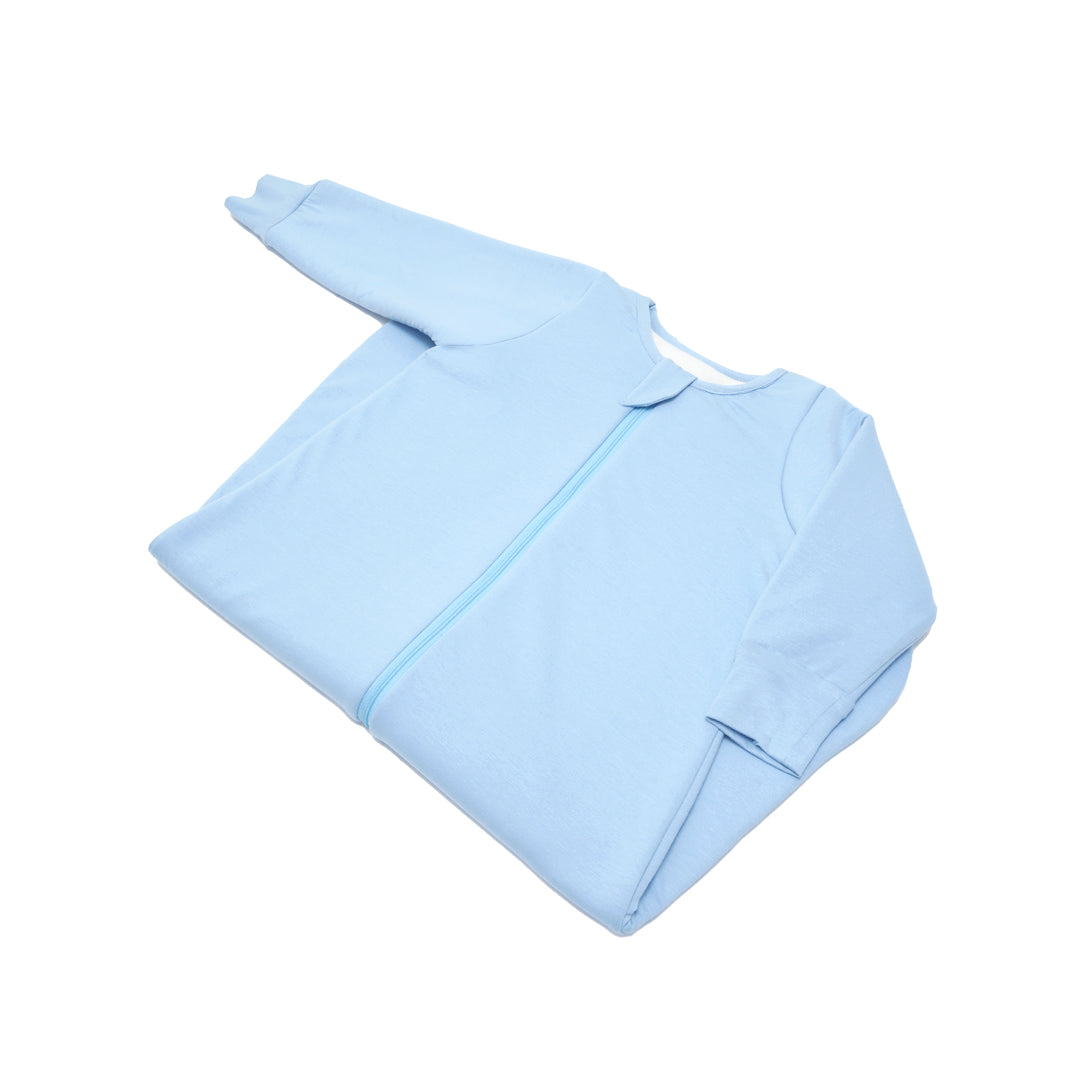 BABY SLEEPING BAG WITH FOOTIES AND SLEEVES (2.5 TOG) - DUSK BLUE | TULO BABY