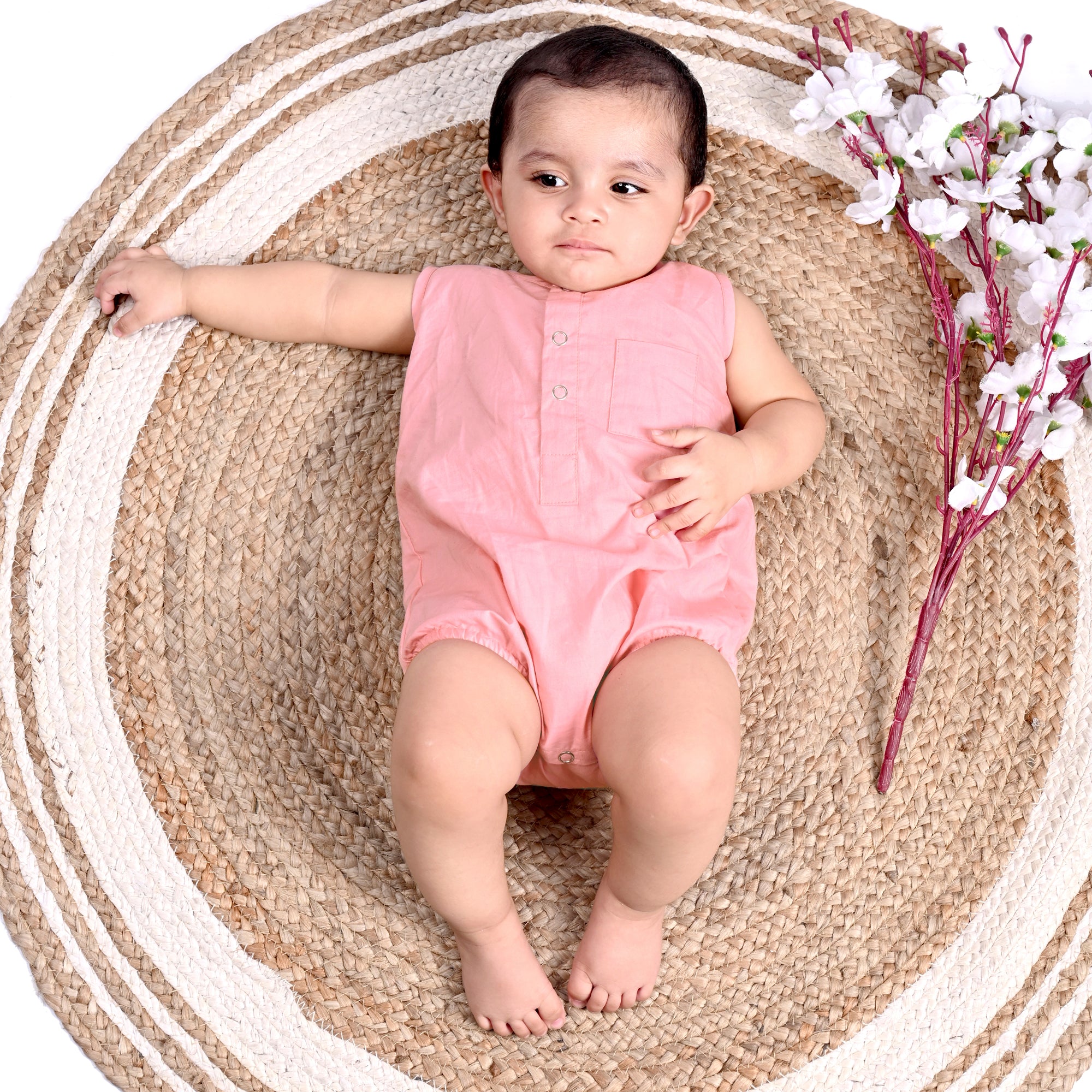 DUSK ROSE COTTON ONESIE