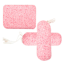 DUSK ROSE TERRAZZO PILLOW SET MUSTARD PILLOW + BOLSTERS