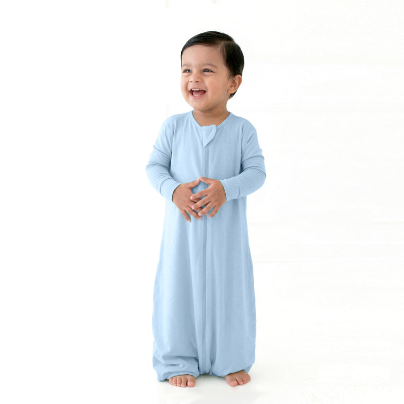 BABY SLEEPING BAG WITH FOOTIES AND SLEEVES (2.5 TOG) - DUSK BLUE | TULO BABY