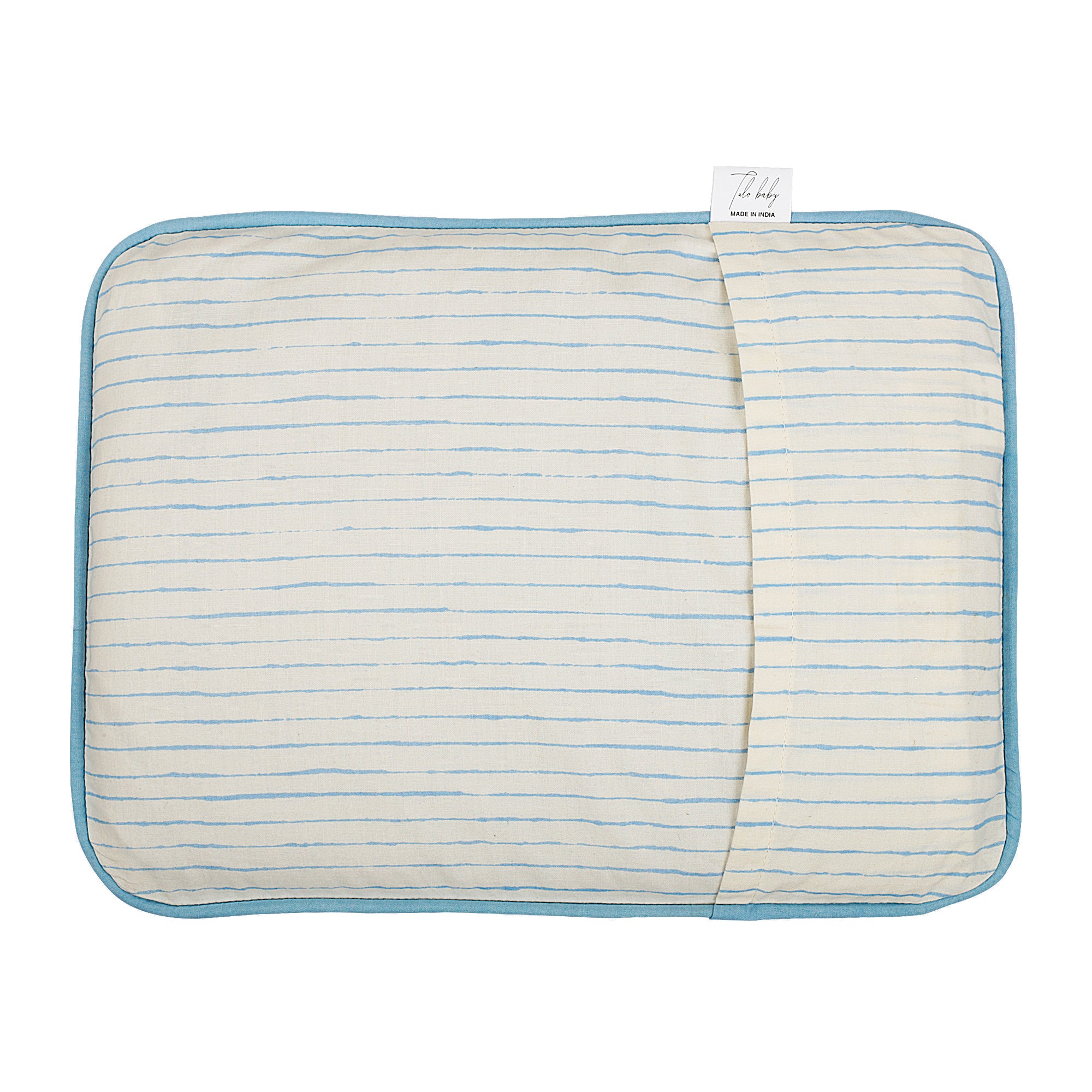 DUSK BLUE LINE MUSTARD PILLOW COVER AND FILLER SET - CLEARANCE