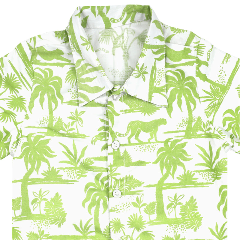 SHADOW LIME JUNGLE SHIRT AND SHORTS SET