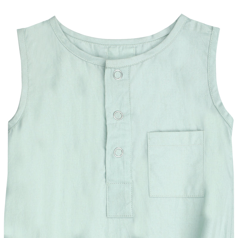 HARBOUR GREY COTTON ONESIE
