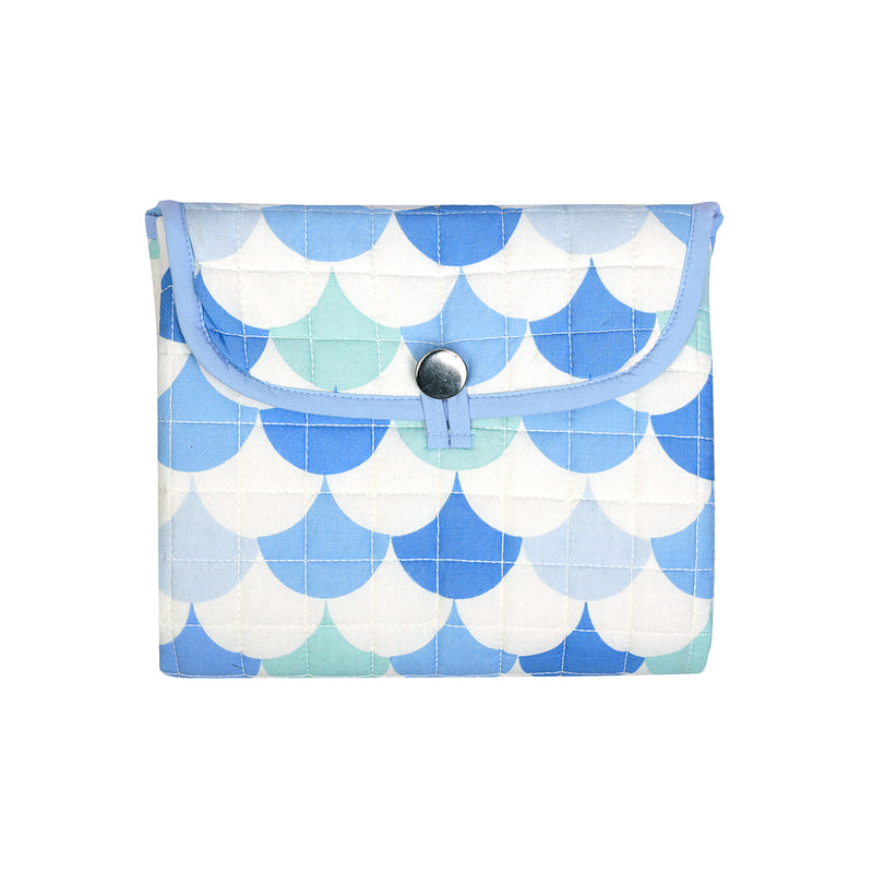 ICY BLUE SCALLOP CHANGING BAG