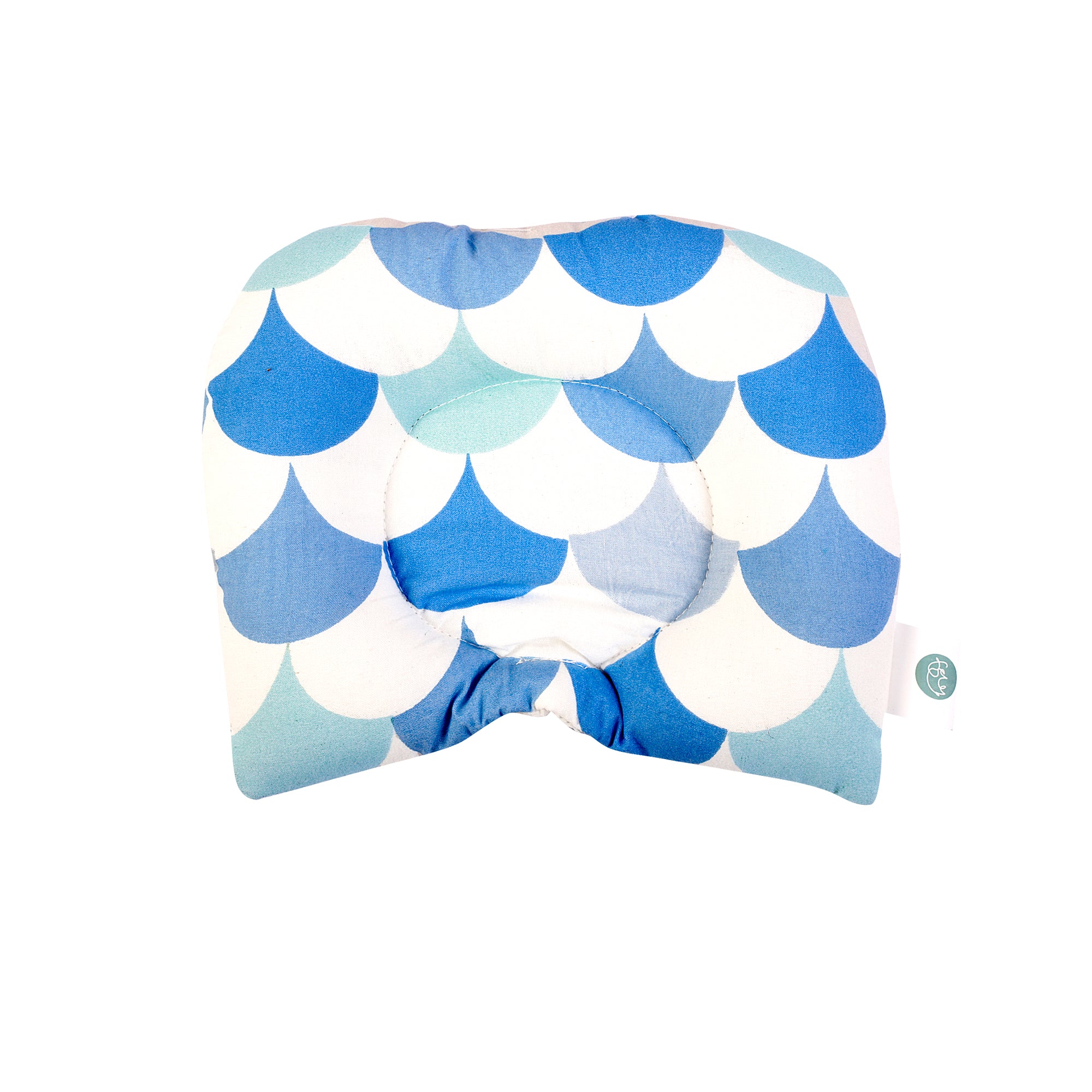 ICY BLUE SCALLOP NESTO PAD U-SHAPED PILLOW - CLEARANCE