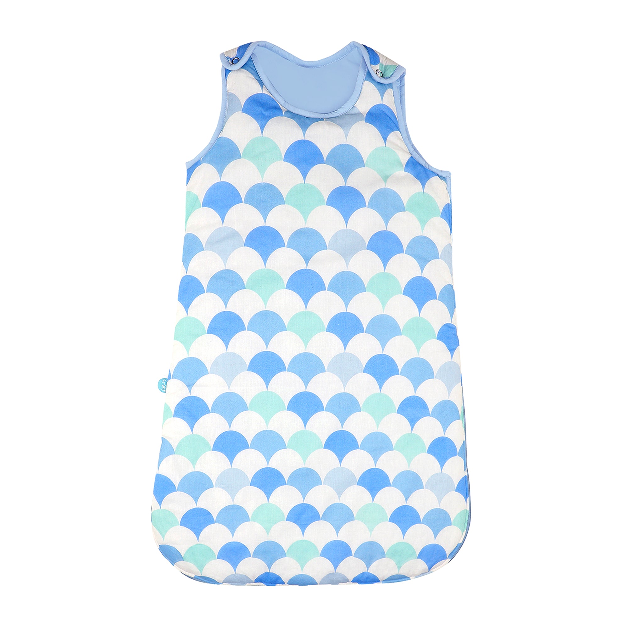 ICY BLUE SCALLOP SLEEPING BAG (2-4 MONTHS)